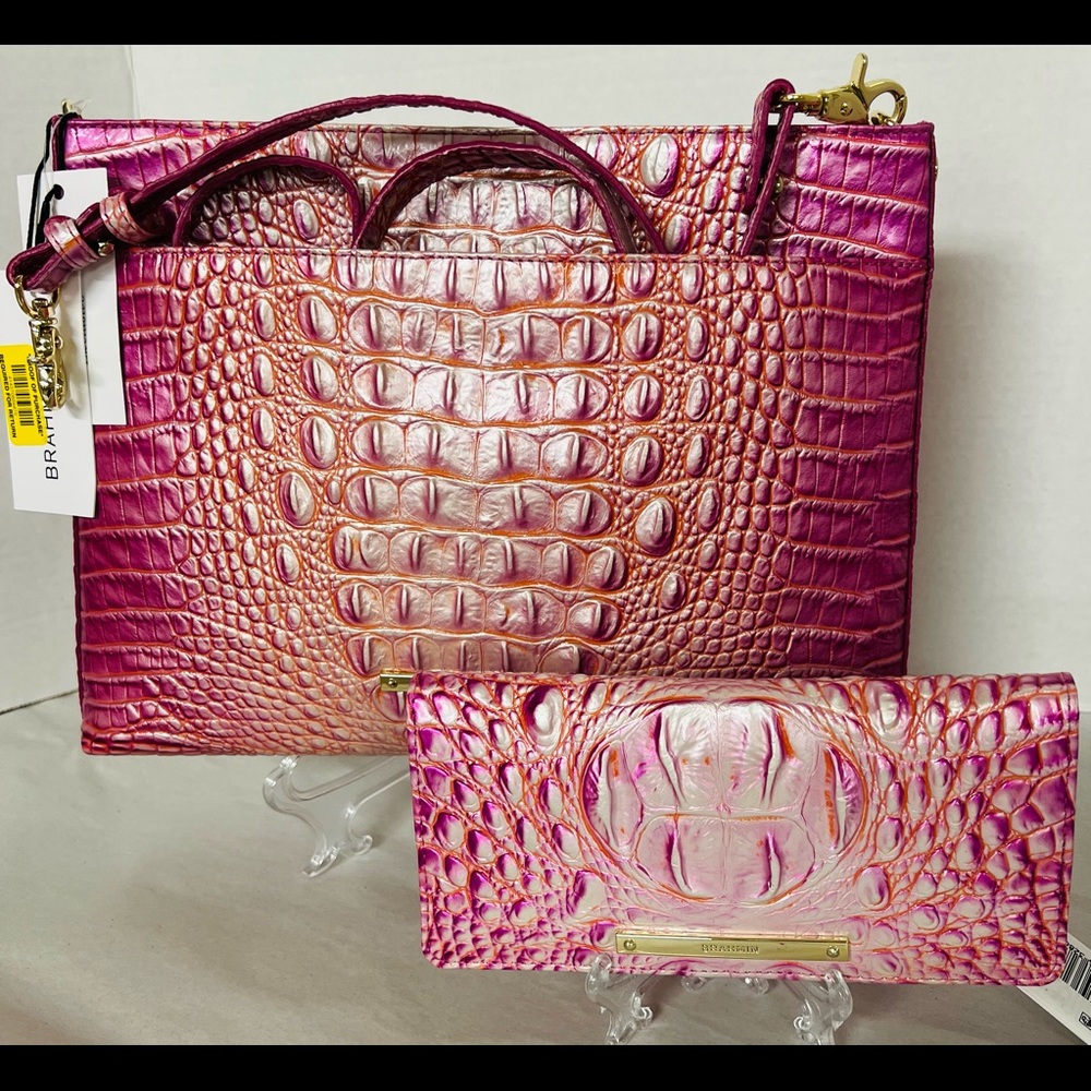 NWTS Brahmin Remy crossbody and matching wallet